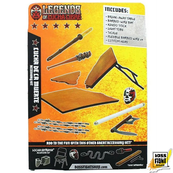 Boss Fight Studio Legends of Lucha Libre Premium Action Figure Accessory Set 2 Pack
